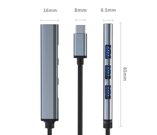 Qoltec USB-C 3x USB 2.0, 1x USB 3.0 - 1213289 - zdjęcie 11